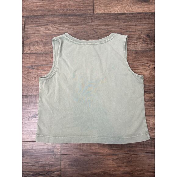 Z Supply Womens Small Green Cotton Bohemian Sloane V-Neck Jersey Tank Top NWT - Picture 4 of 4
